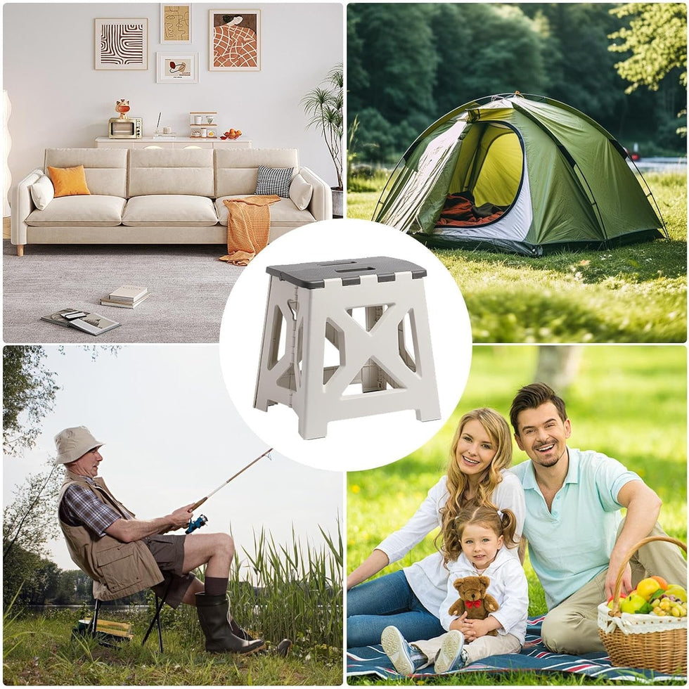 Heavy-Duty Folding Step Stool – Portable & Compact Multi-Purpose Stool Trenducts.pk