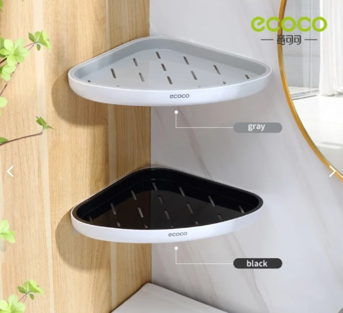 ECOCO No-Drill Corner Shower Caddy – Modern Waterproof Wall Organizer