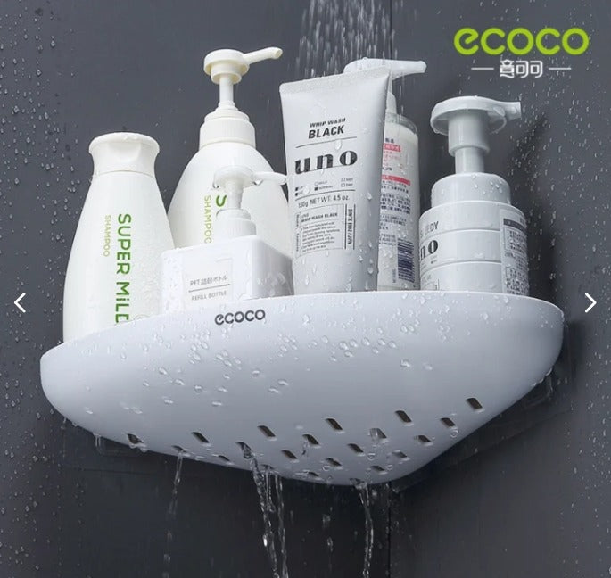 ECOCO No-Drill Corner Shower Caddy – Modern Waterproof Wall Organizer