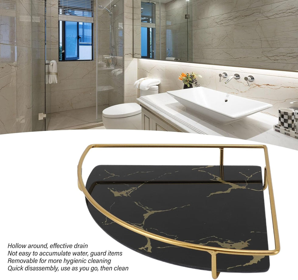 Bathroom Corner Marble Shelf