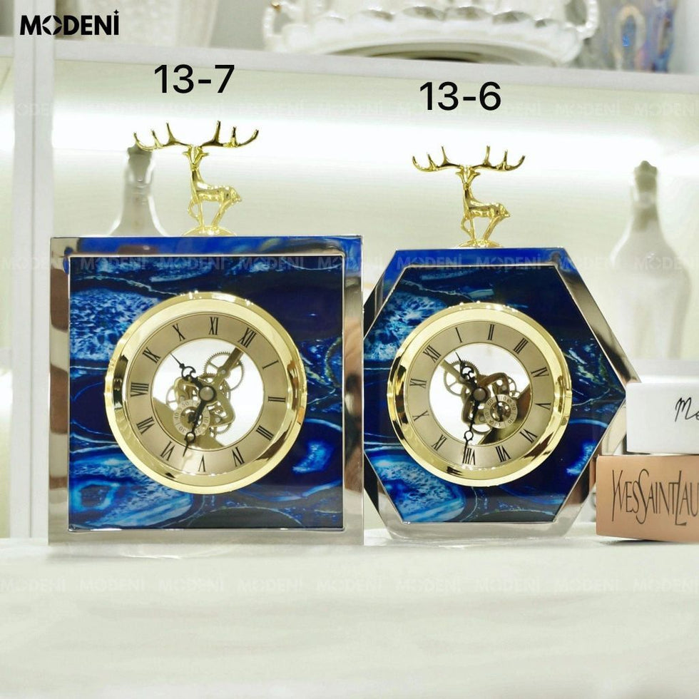 Markhor Edition - Luxurious Metal Table Clock (each)