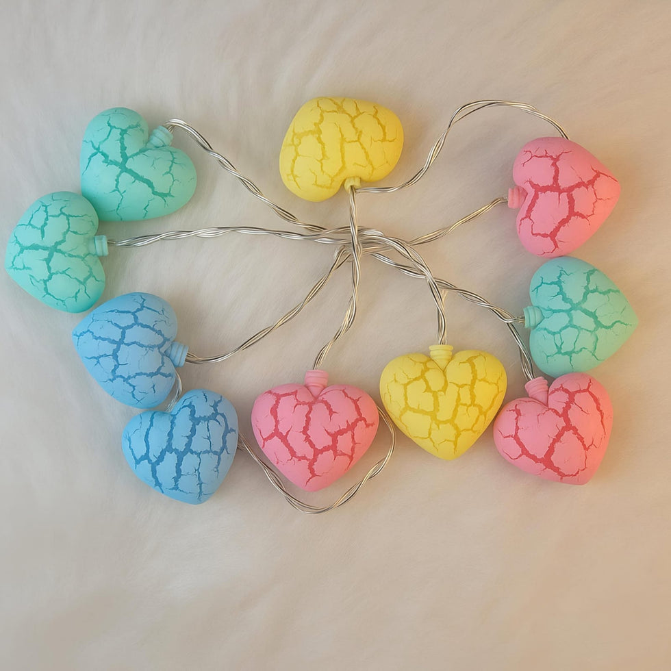 Sparkle Heart Stream LED String Lights