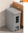 Modern Square Pedal Dustbin with Soft-Close Lid & Removable Inner Bucket GH
