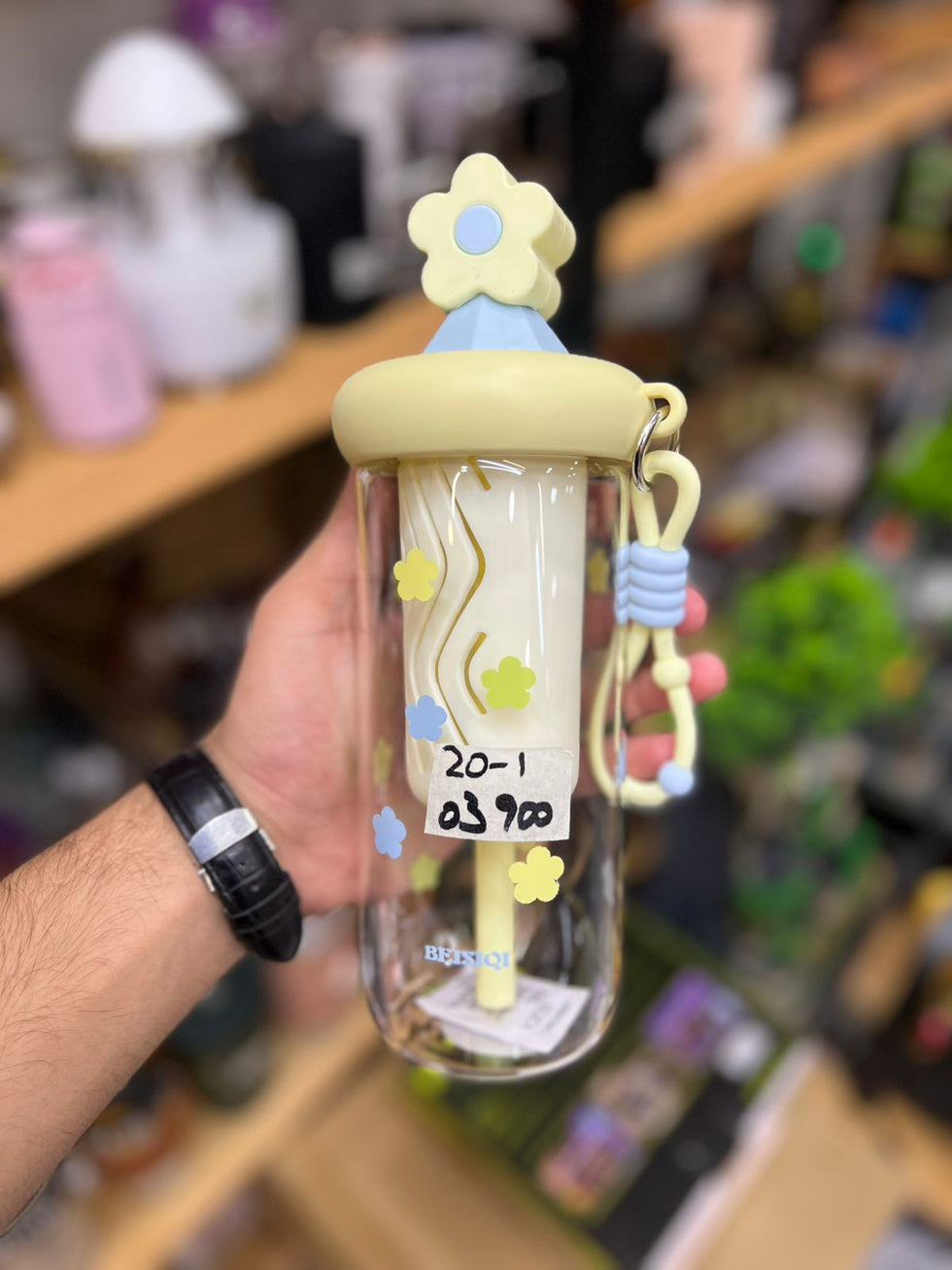 Aesthetic Glass Sipper Cup – Minimalist Tumbler with Handle