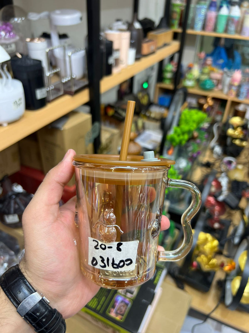 Premium Glass Sipper Cup - Aesthetic Drinkware