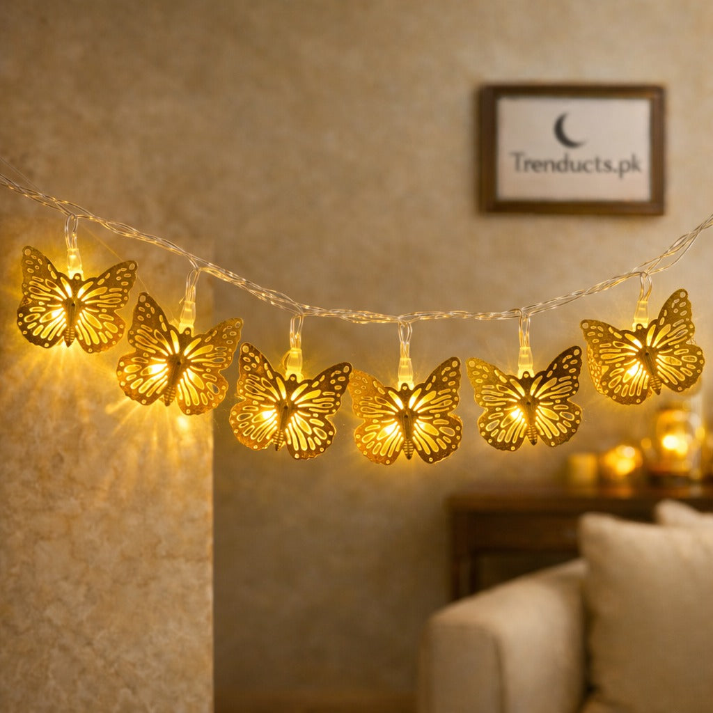 Butterfly Fairy String Lights - Enchanted Garden LED Glow