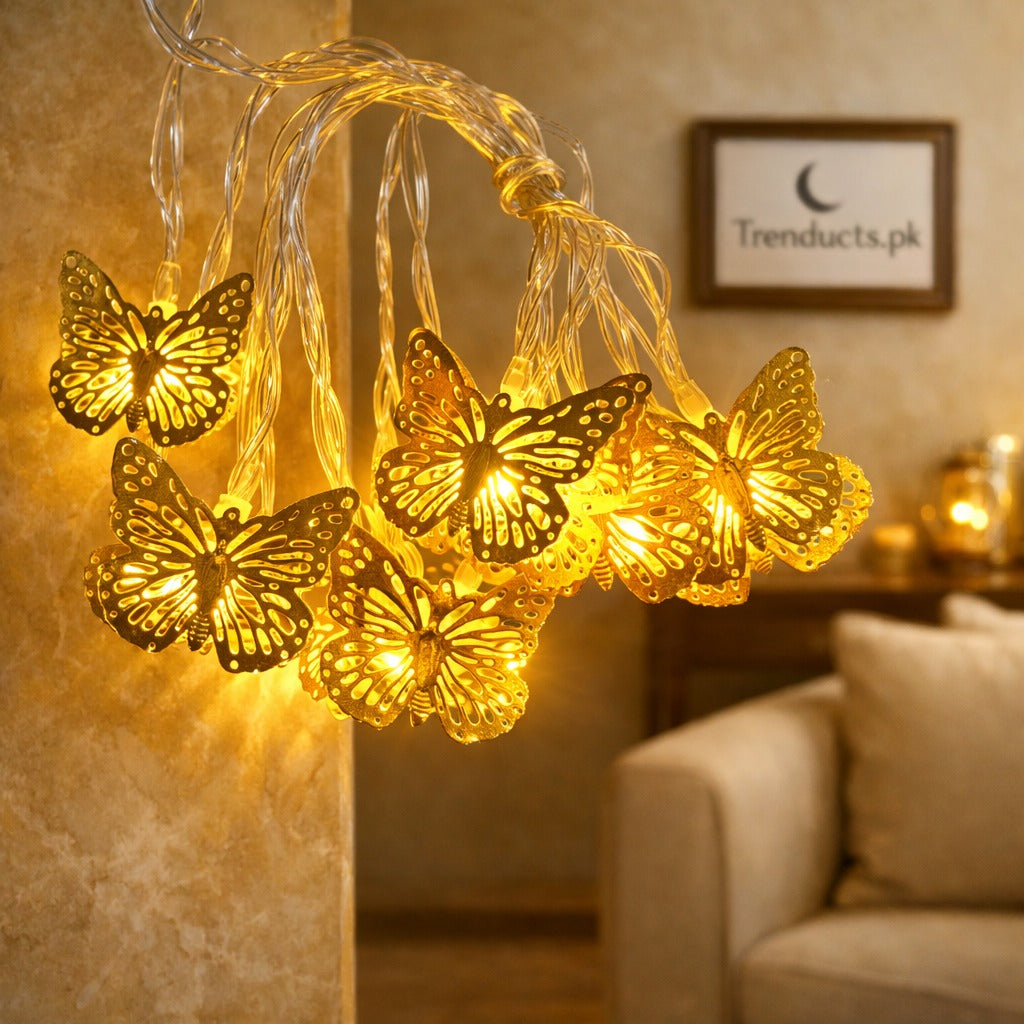 Butterfly Fairy String Lights - Enchanted Garden LED Glow