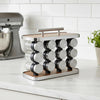 Countertop Spice Organizer Set – Glass Jar & Rack Collection