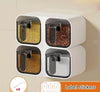 Wall-Mounted 2-Compartment Spice Box & Space-Saving Kitchen Organizer