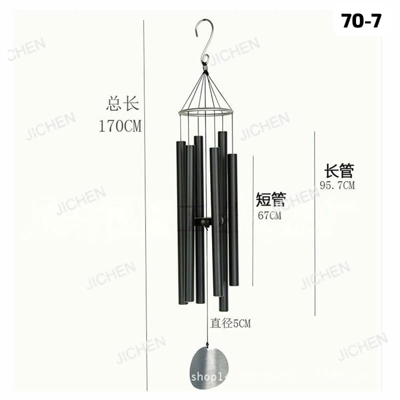 Whispers of the Zenith & Tubular Bronze Wind Chime Decor