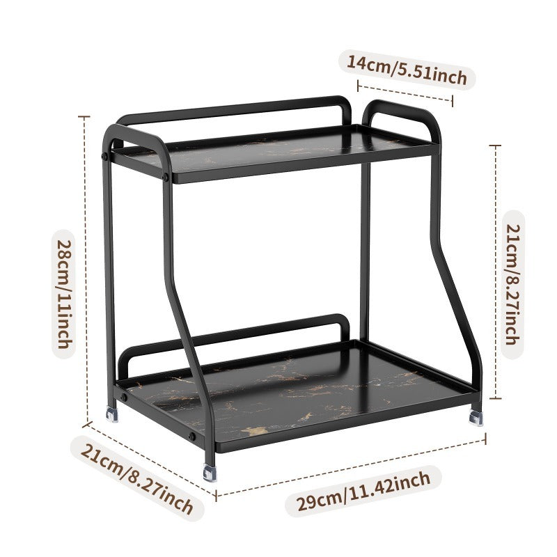Alpine Marble - Minimalist Multi - Tier Bathroom Rack