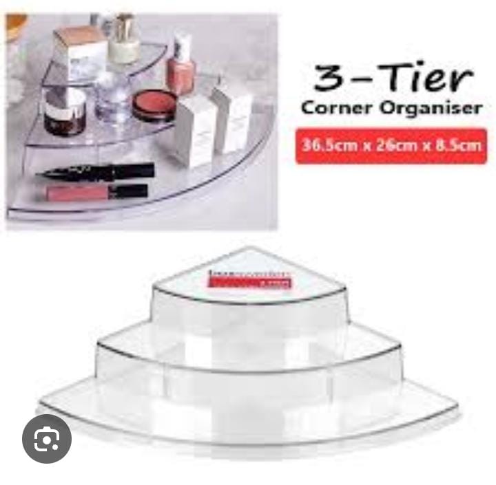 3 Tier Acrylic Corner Step Organizer