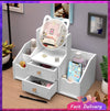 2 Drawer Vanity Mirror & Makeup Organizer