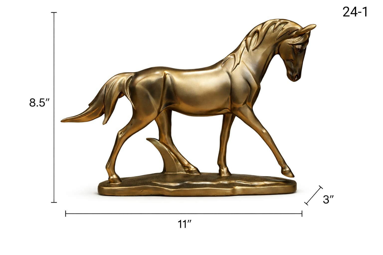 Gilded Gallop Golden Grace Horse Figurine