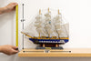 Royal Blue Classic Sail Ship Model - (43 x 38 cm)