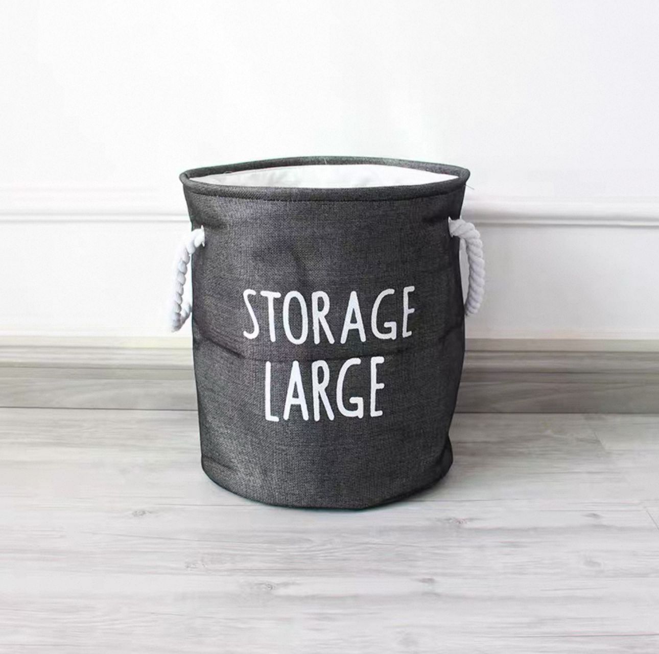 Foldable Laundry Basket - Waterproof Cotton & Linen Blend (each)