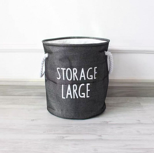 Foldable Laundry Basket - Waterproof Cotton & Linen Blend (each)