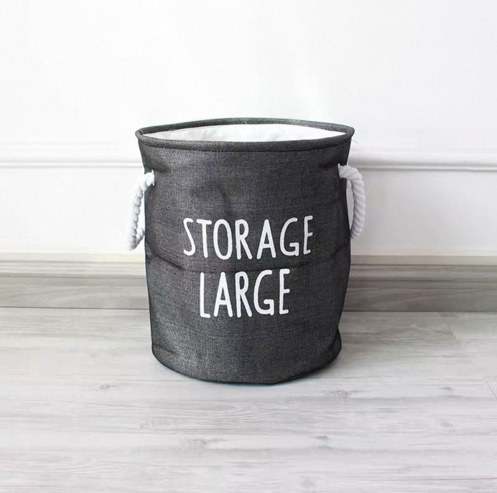 Foldable Laundry Basket - Waterproof Cotton & Linen Blend (each)