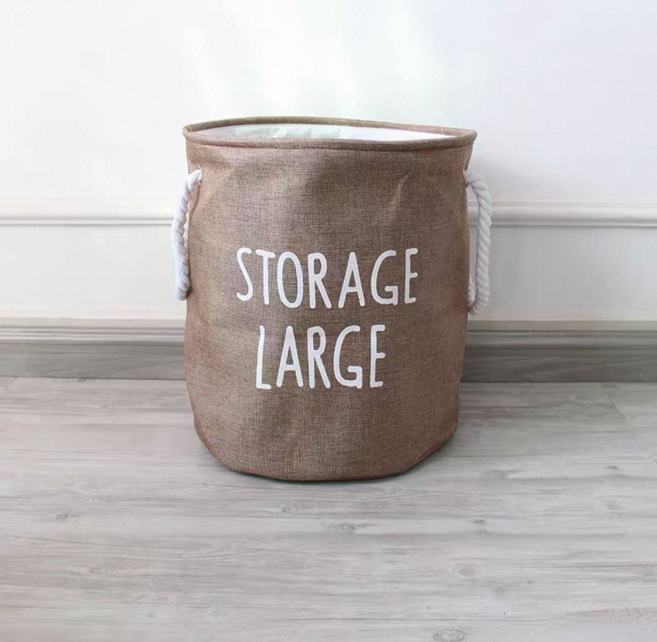 Foldable Laundry Basket - Waterproof Cotton & Linen Blend (each)