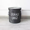 Foldable Laundry Basket - Waterproof Cotton & Linen Blend (each)