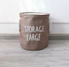 Foldable Laundry Basket - Waterproof Cotton & Linen Blend (each)