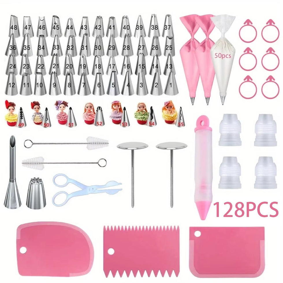 Master Baker’s Palette Ultimate Cake Decorating Piping Nozzle Set