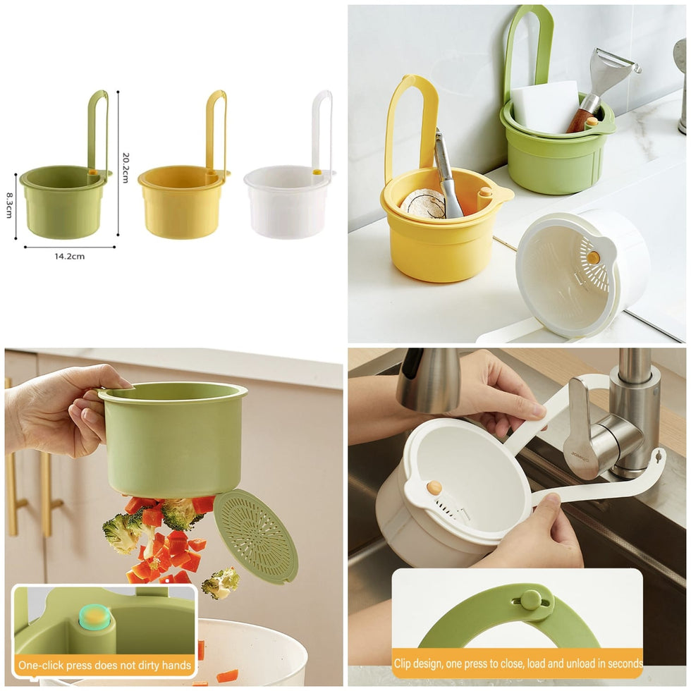 The Hydro-Tidy: 2-in-1 Adjustable Sink Drain Basket ME