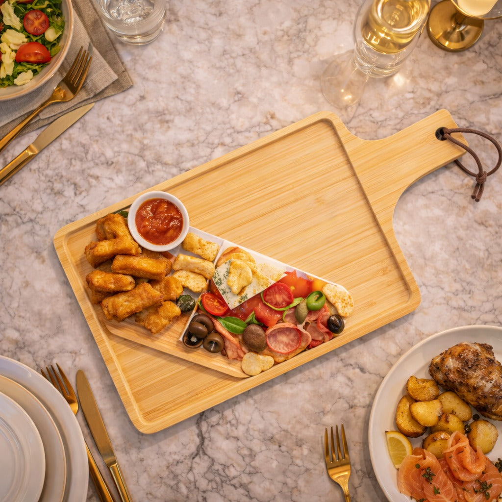 Bamboo Wood Platter Food Tray