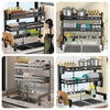 2-Layer Over-the-Sink Dish Drying Rack – Space-Saving Kitchen Organizer