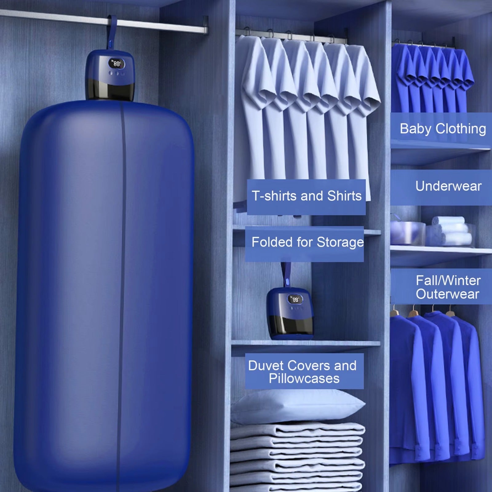 Mini Portable Folding Dryer – Smart Automatic Clothes & Garment Dryer