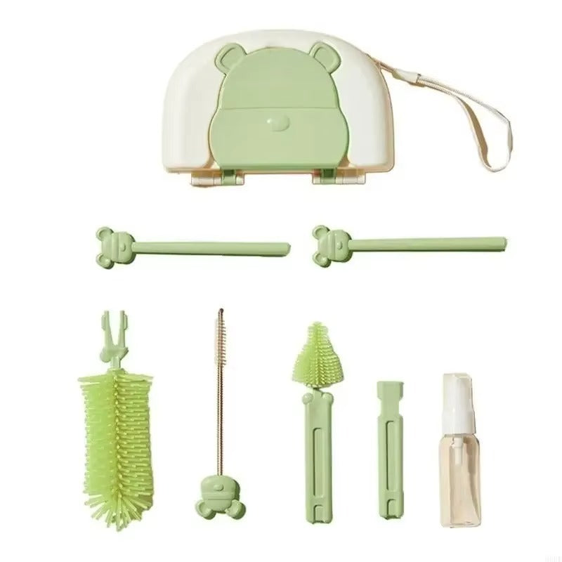 Portable Baby Bottle Cleaning Kit – All-in-One Travel Organizer