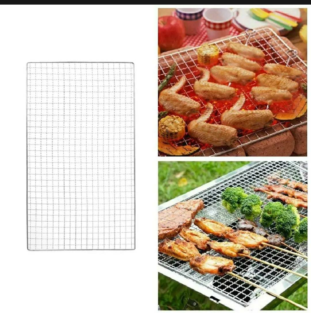 Premium Square Grid BBQ Cooking Net – Non-Stick Outdoor Grill Mesh