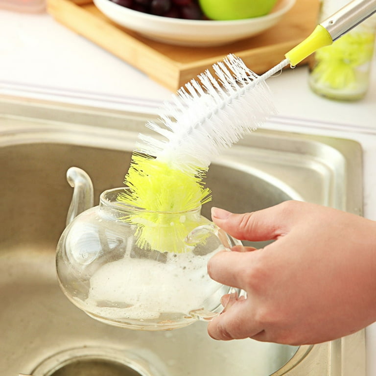 Premium Long-Handle Water Bottle Cleaning Brush