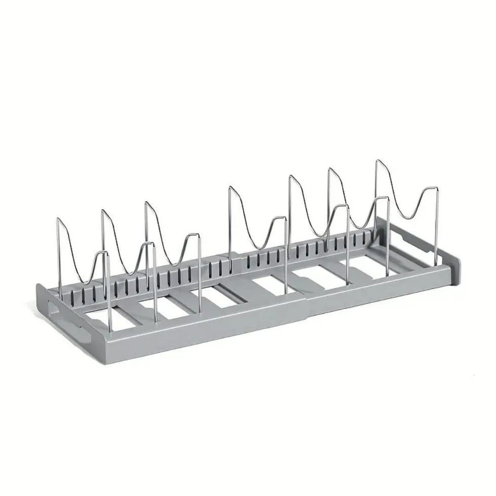 Expandable Kitchen Cabinet Pot Organizer – Adjustable Divider Rack for Pots & Pans