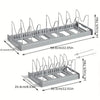 Expandable Kitchen Cabinet Pot Organizer – Adjustable Divider Rack for Pots & Pans