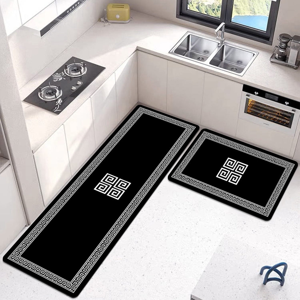 Premium 2-Piece Anti-Slip Runner Set – Large Waterproof Nappa Fabric Mats