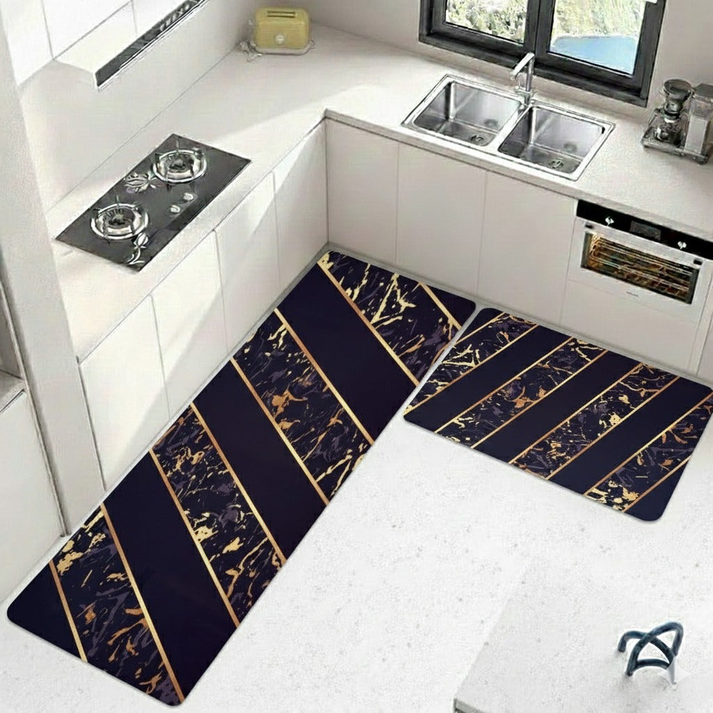 Premium 2-Piece Anti-Slip Runner Set – Large Waterproof Nappa Fabric Mats