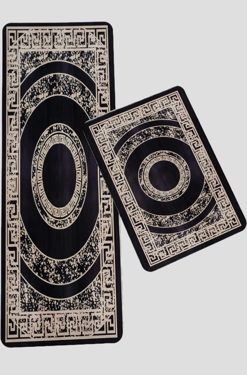 Premium 2-Piece Anti-Slip Runner Set – Large Waterproof Nappa Fabric Mats