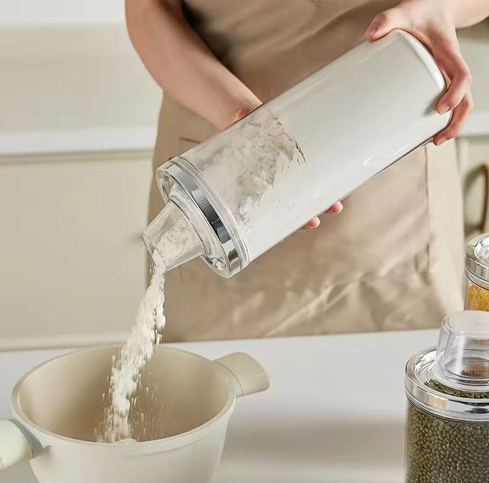 Premium Airtight Sealed Food Storage Jars – Clear Stackable Pantry Organizers