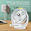 Rechargeable Desktop Fan with COB Light – Portable Cooling Gear