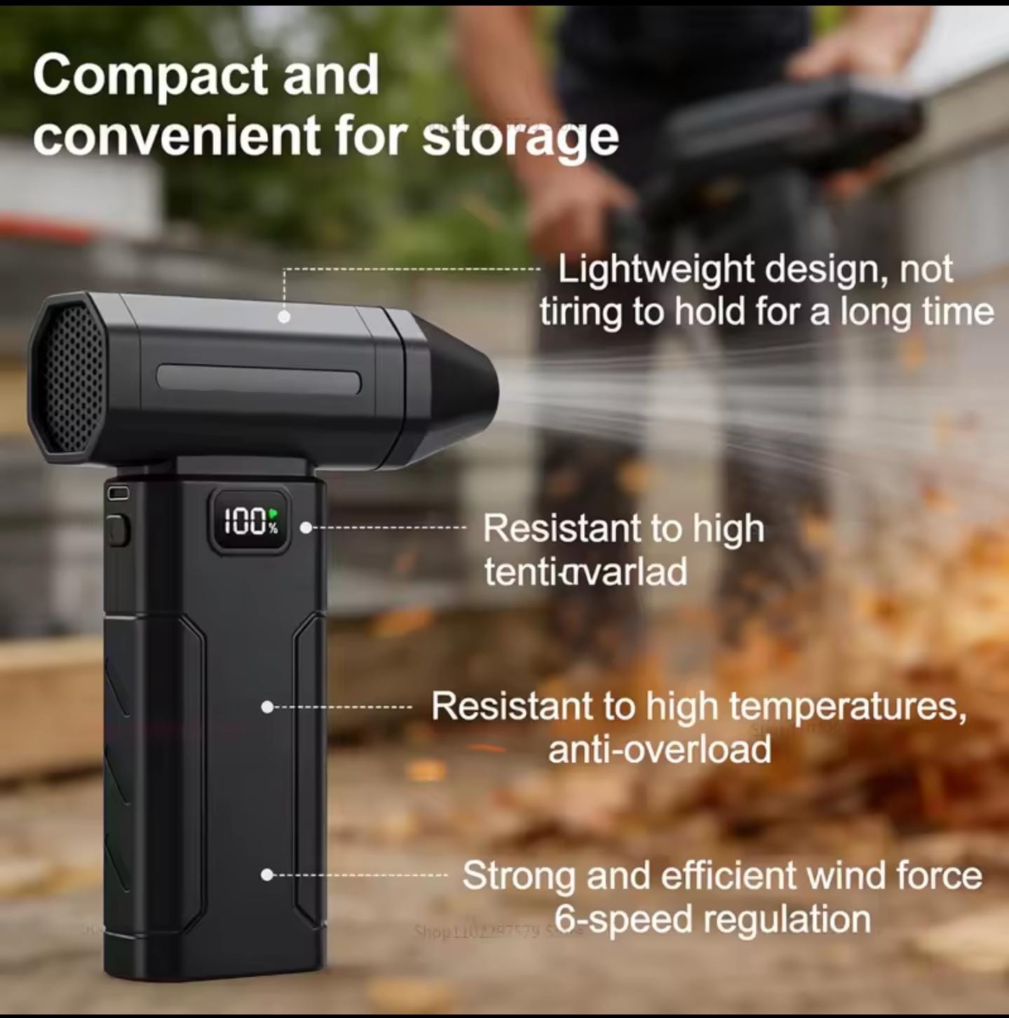 High Speed Mini Turbo Blower - Wireless Jet Fan