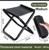 Portable Folding Lightweight Stool – Heavy Duty Steel Frame