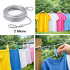 Premium 2-Metre Heavy Duty Stainless Steel Clothesline Rope