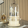 Gemini said Rotating Makeup Brush Organizer with Dust-Proof Lid