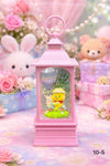 Whimsical LED Bear Lantern Snow Globe Decoration