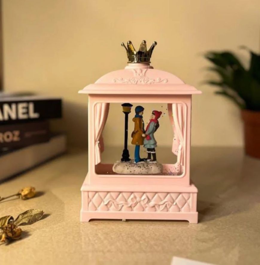 Elegant Crown Pavilion LED Couple Decoration