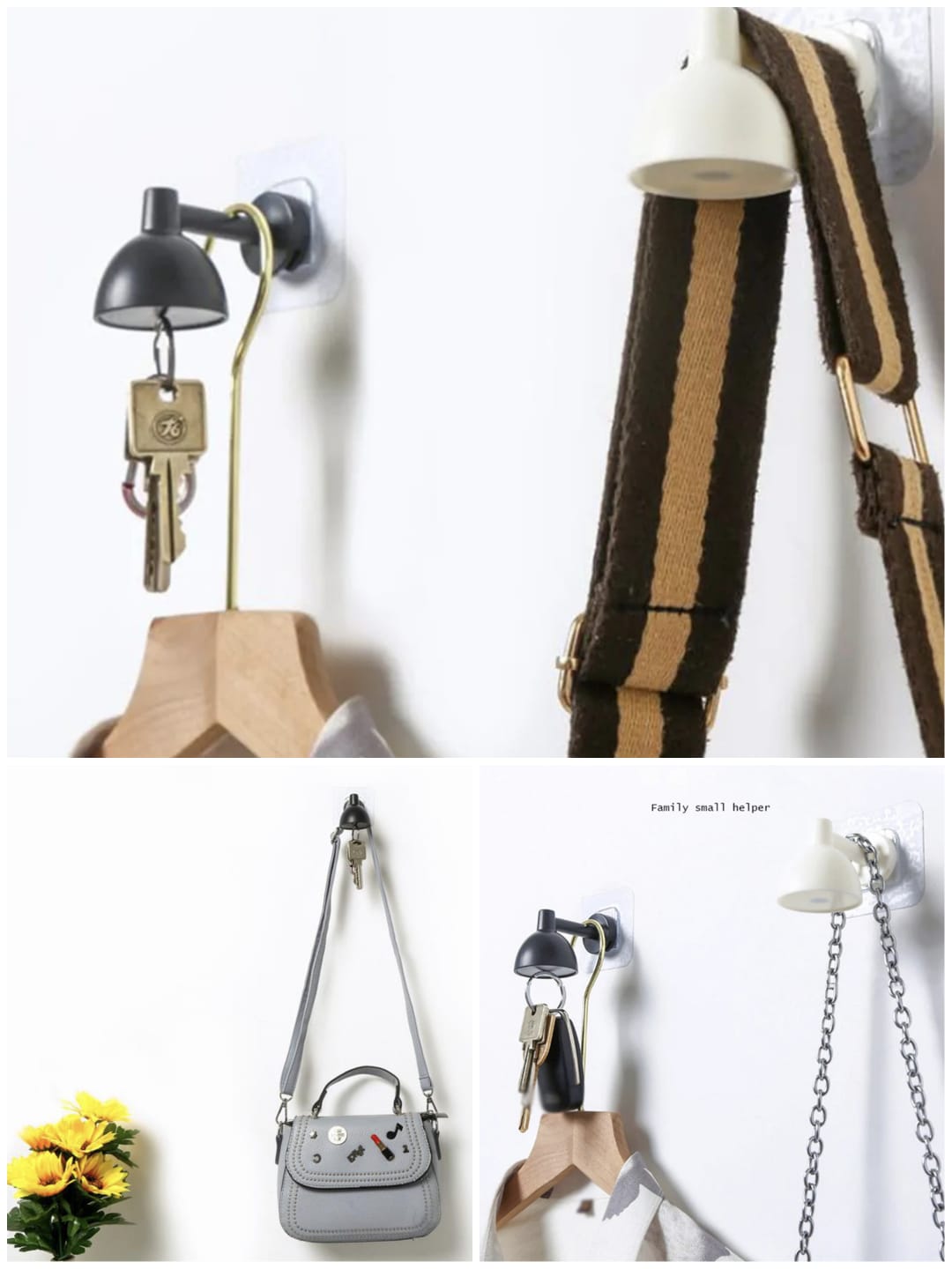 Bell-Style 2-in-1 Magnetic Key Holder & Hook