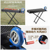 Portable Charcoal BBQ Grill with Manual Hand-Crank Blower