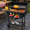 Monster Barrel BBQ Grill with Automatic Rotisserie & Skewer Station