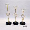Modern Swirl Crystal Candle Stand – 3 Piece Luxury Collection